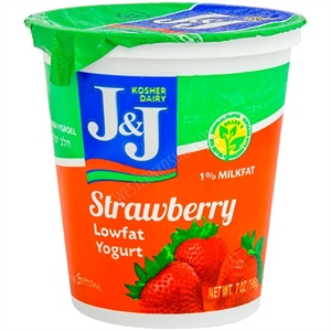 J&J yogurt strawberry 7 oz