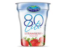Norman's 80 cal lite strawberry yogurt 6 oz
