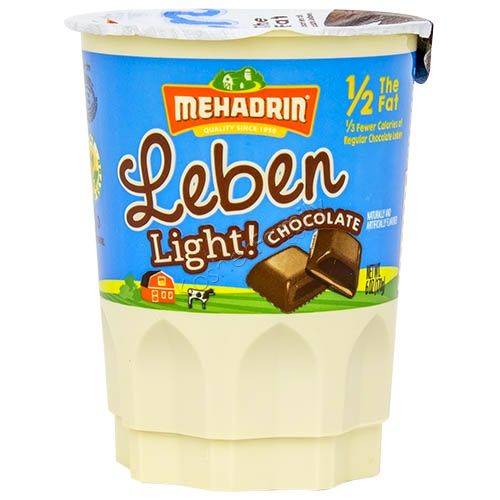 Mehadrin  Light Chocolate Leben 6 oz