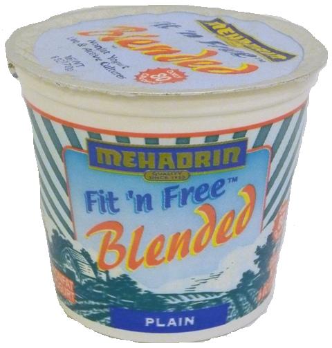 Mehadrin Plain Fit n Free Blended Yogurt 6 oz