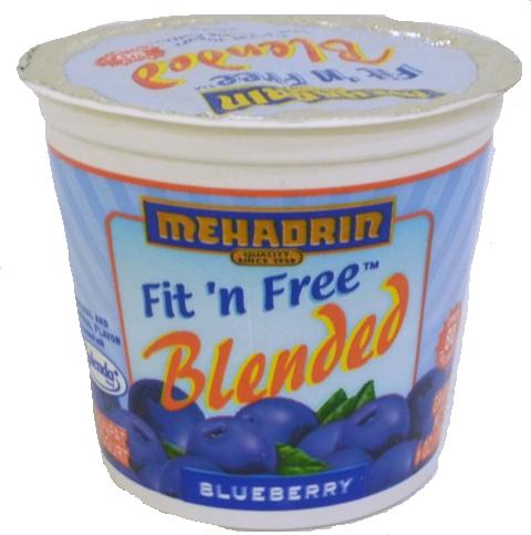 Mehadrin Blueberry Fit n Free Blended Yogurt 6 oz