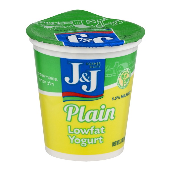 J&J yogurt plain 7 oz